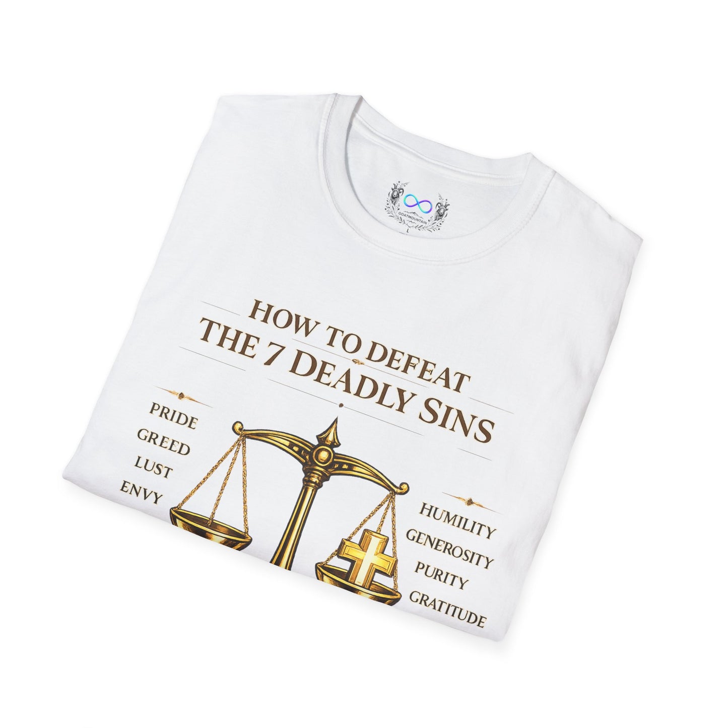 How To Defeat The 7 Deadly Sins - GoatMountain T-shirt