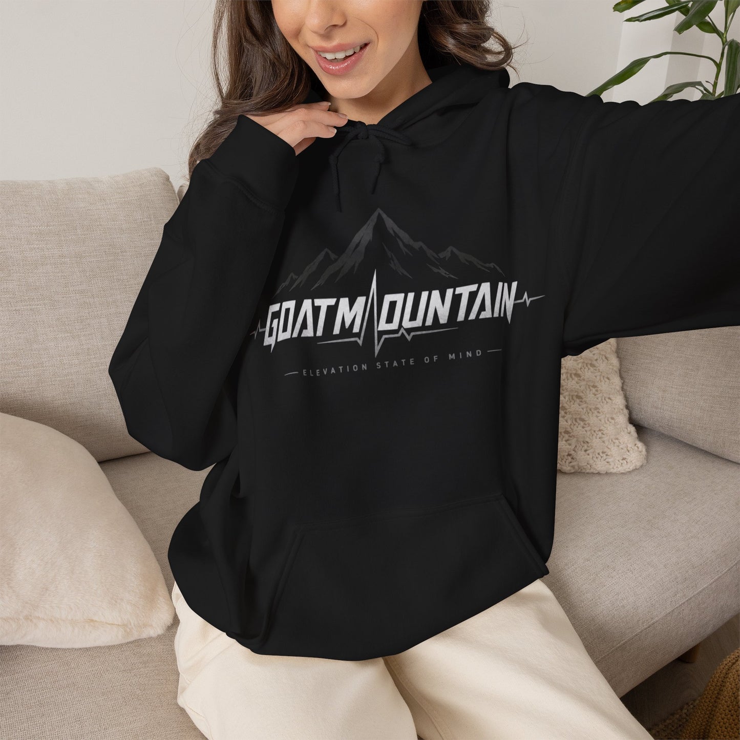 GoatMountain Hoodie — Outdoor Adventure Logo Pullover