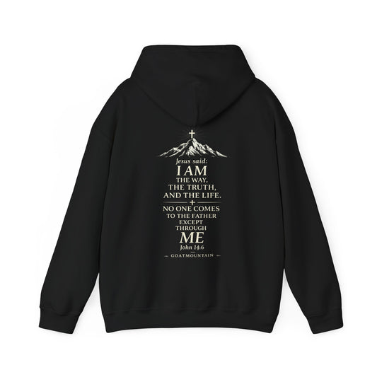 "I Am the Way" GoatMountain Scripture Hoodie