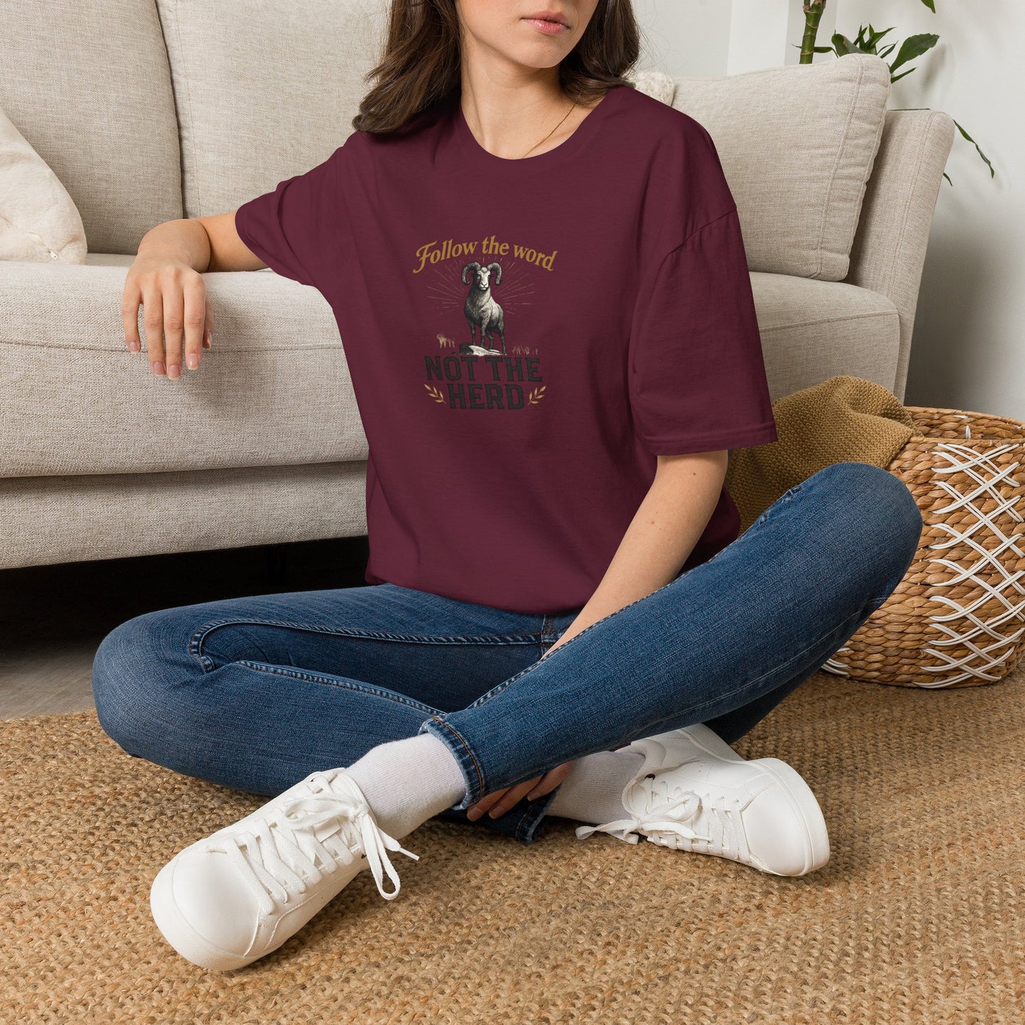 Unisex T-Shirt - 'Follow the Word / Not the Herd'  T-shirt