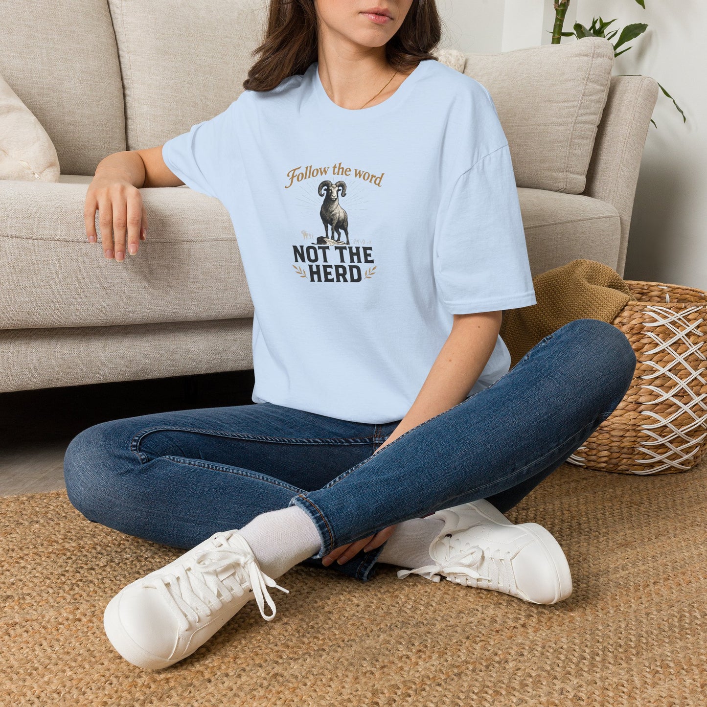 Unisex T-Shirt - 'Follow the Word / Not the Herd'  T-shirt