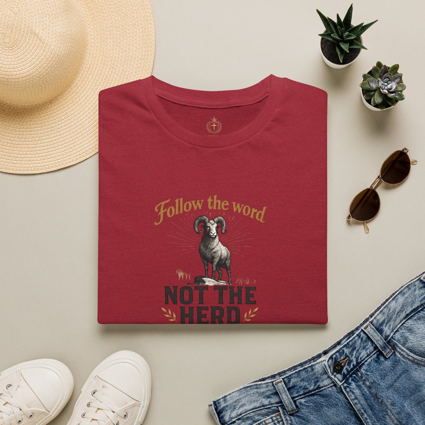 Unisex T-Shirt - 'Follow the Word / Not the Herd'  T-shirt