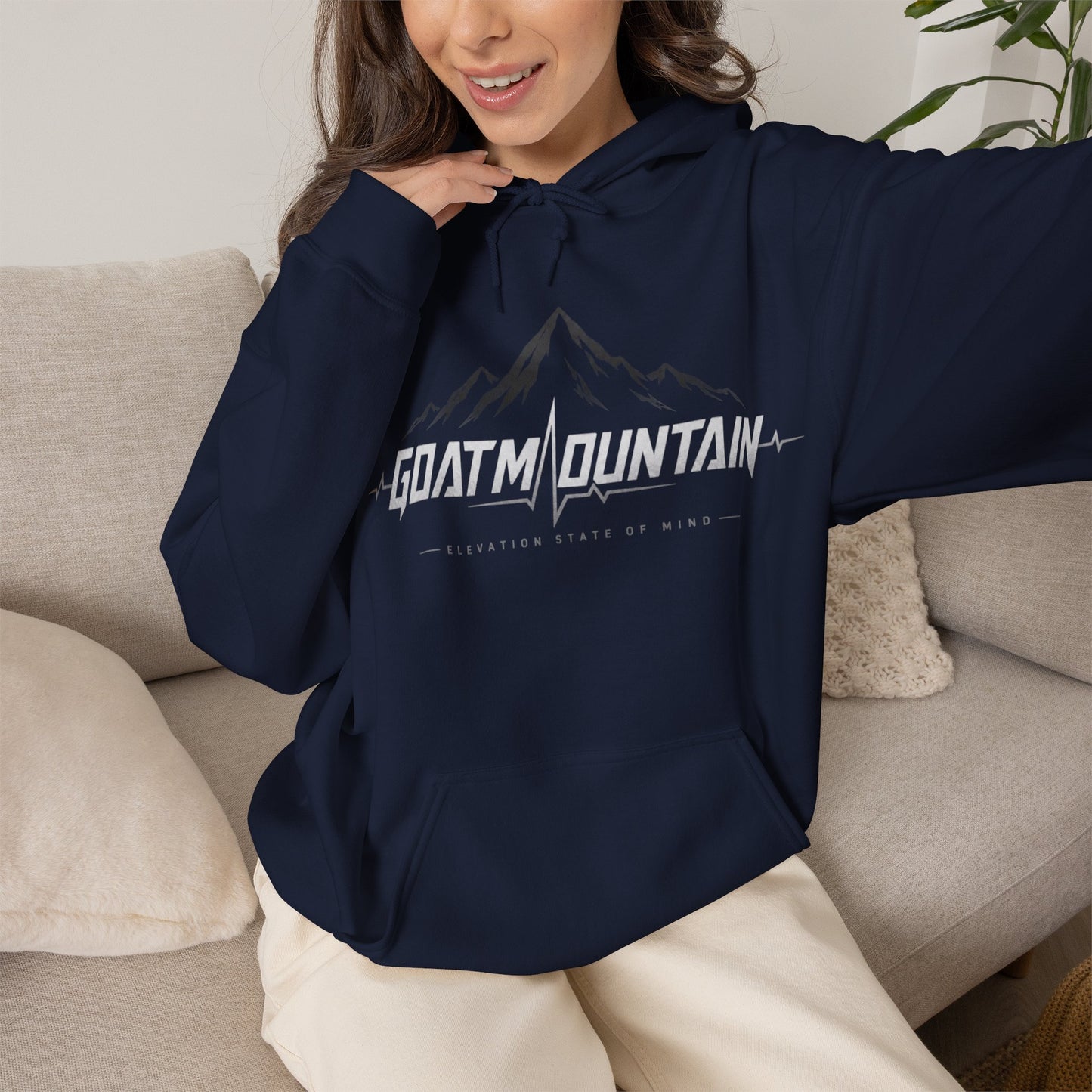 GoatMountain Hoodie — Outdoor Adventure Logo Pullover