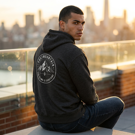 GoatMountain Hoodie — The climb is everything.