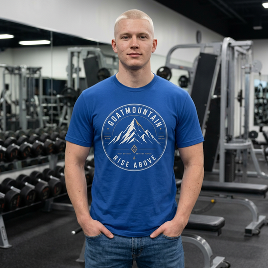 Rise Above T-Shirt — GoatMountain Rise Above Adventure Tee