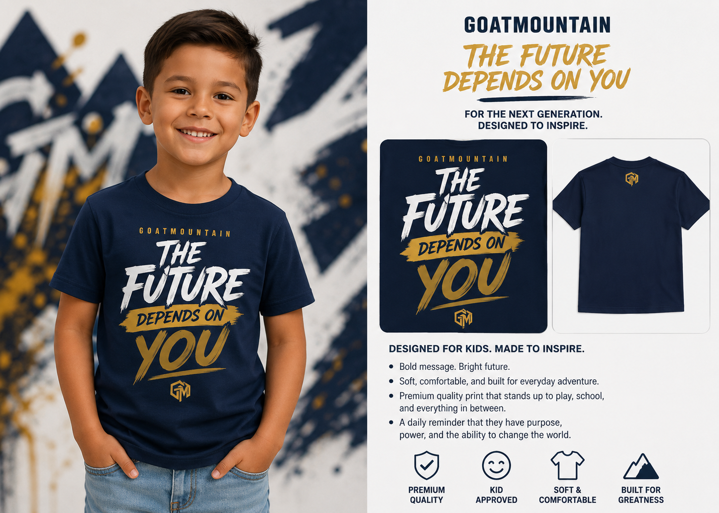 Kids Tee — The Future Depends On You
