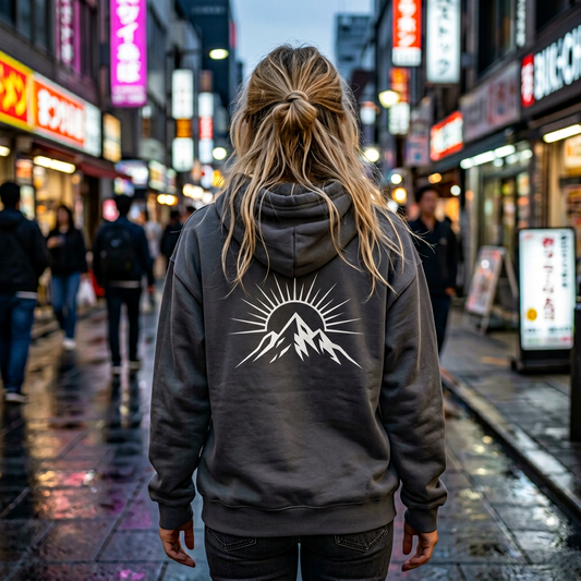 GoatMountain Hoodie — Minimal Mountain Logo Hooded Sweatshirt