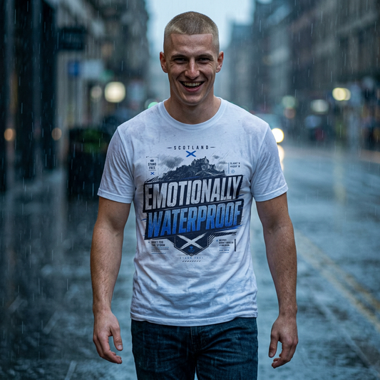 Emotionally Waterproof T-Shirt — Scotland Graphic Tee