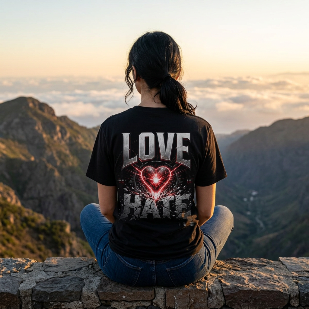 Love VS Hate | GoatMountain T‑Shirt