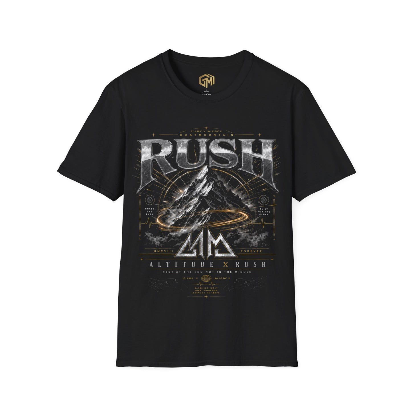 Rush Altitude Mountain T-Shirt – GoatMountain Adrenaline Streetwear Tee