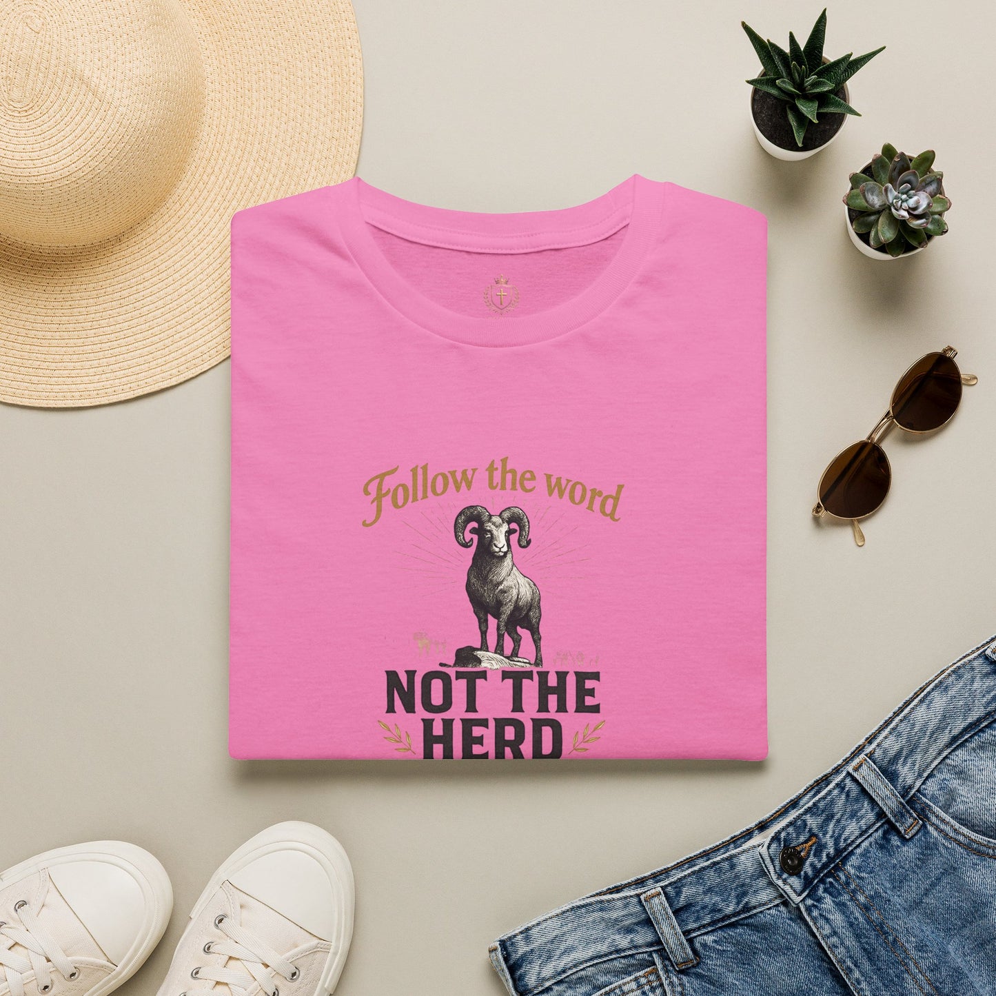 Unisex T-Shirt - 'Follow the Word / Not the Herd'  T-shirt