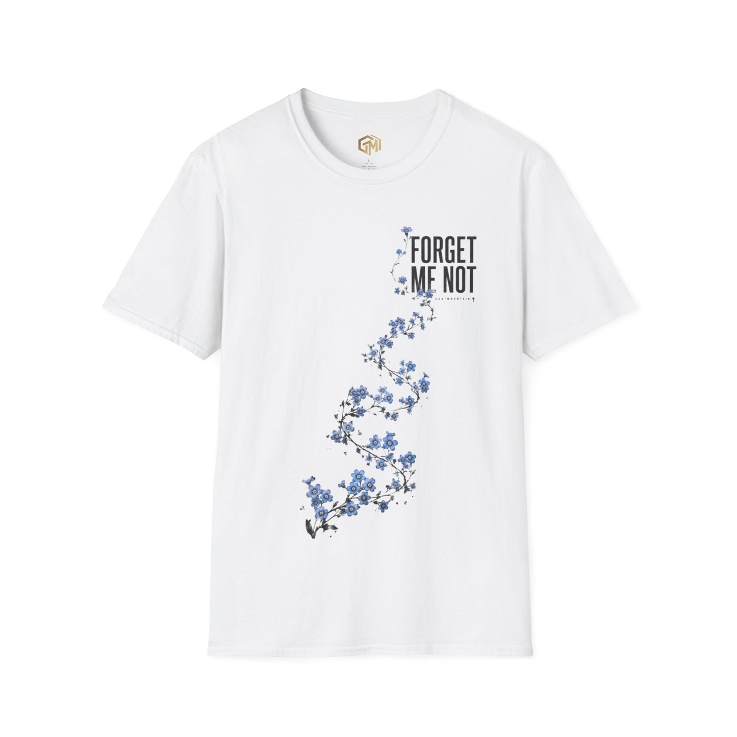 Forget Me Not Floral T-Shirt — Delicate Blue Flower GoatMountain Tee