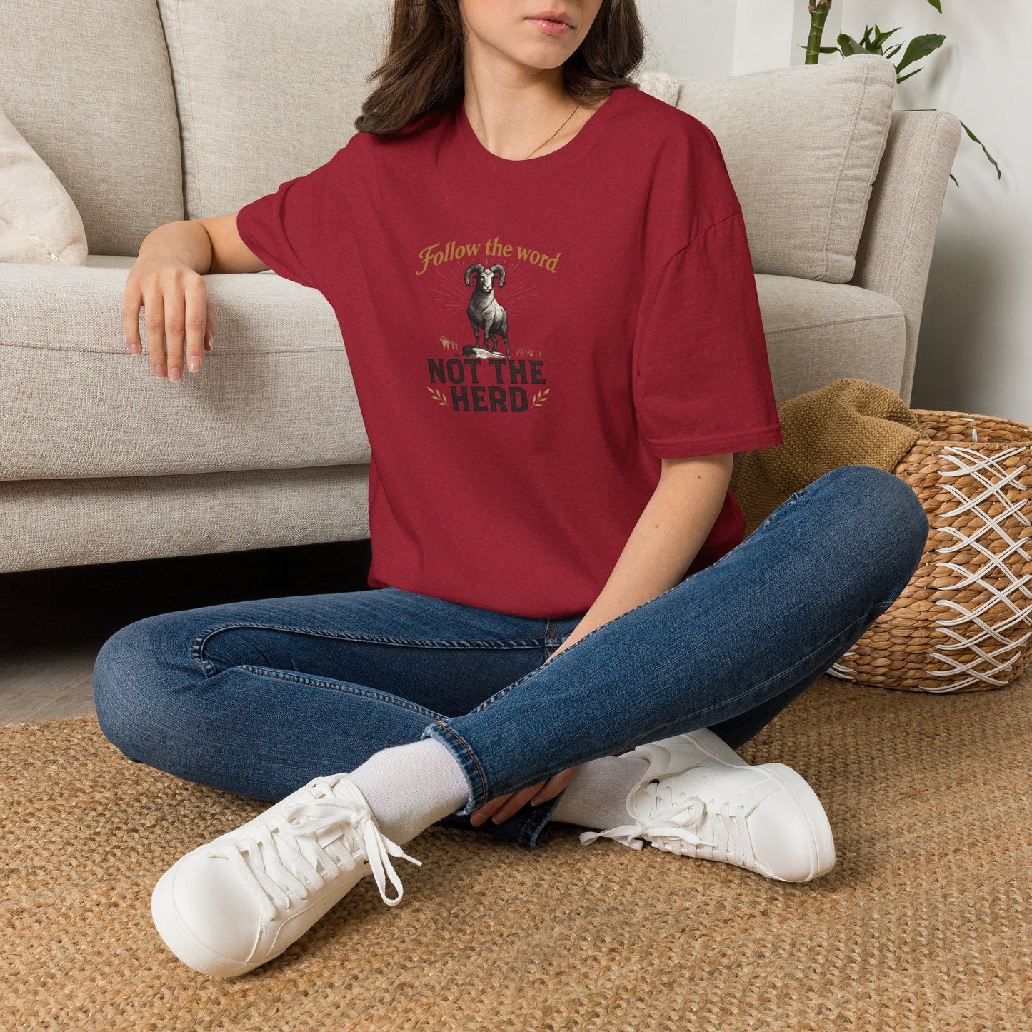 Unisex T-Shirt - 'Follow the Word / Not the Herd'  T-shirt