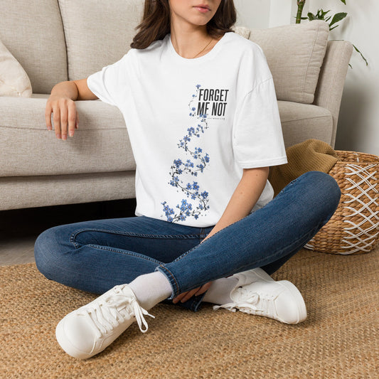 Forget Me Not Floral T-Shirt — Delicate Blue Flower GoatMountain Tee