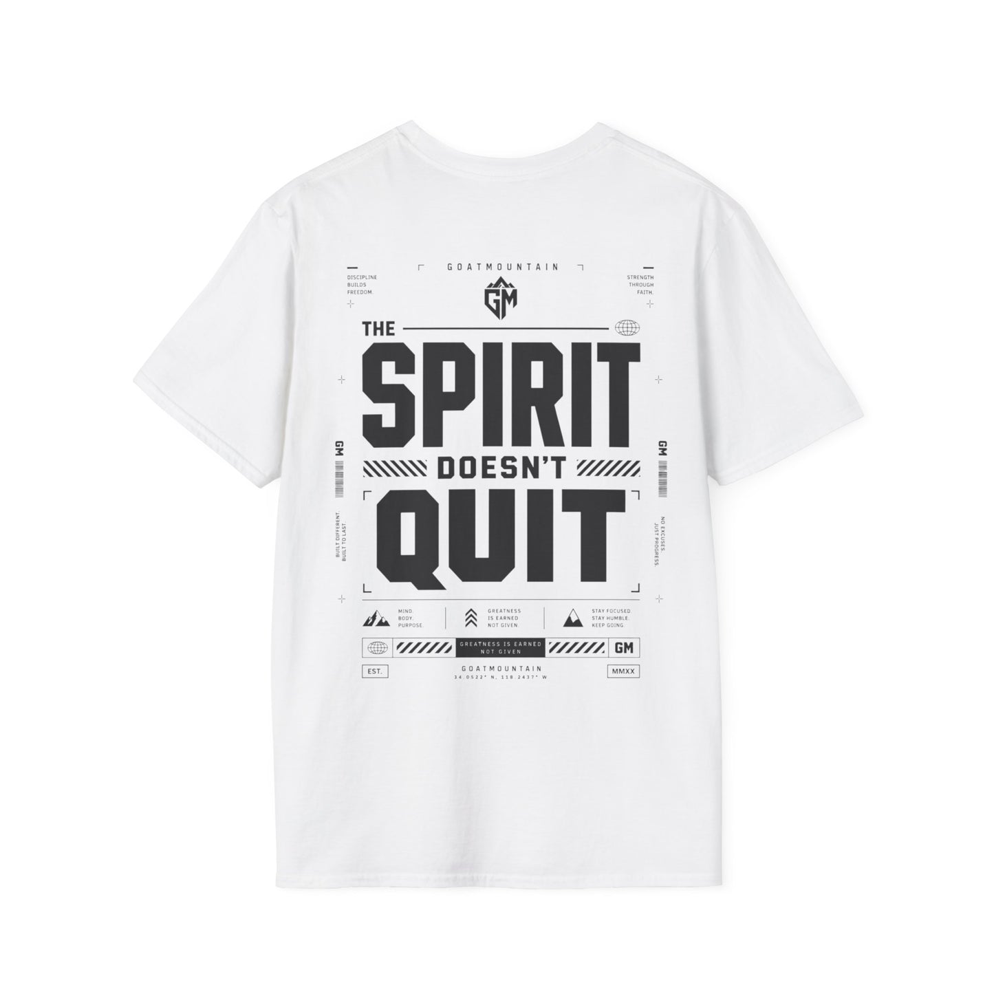 GoatMountain T-Shirt — The Spirit Doesn’t Quit Adventure Tee