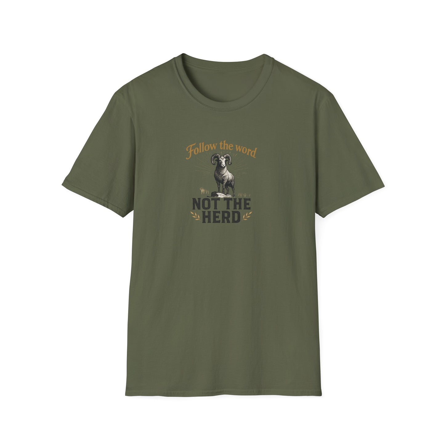 Unisex T-Shirt - 'Follow the Word / Not the Herd'  T-shirt