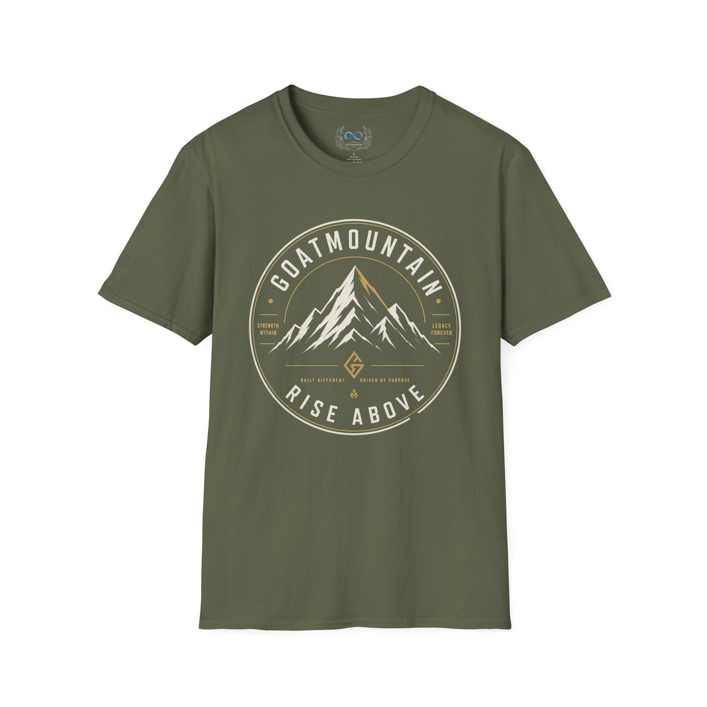Rise Above T-Shirt — GoatMountain Rise Above Adventure Tee