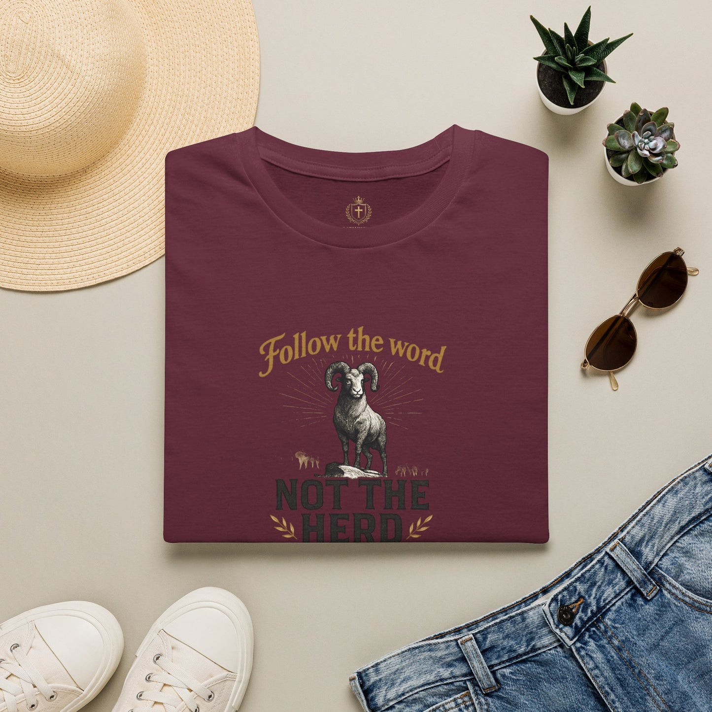 Unisex T-Shirt - 'Follow the Word / Not the Herd'  T-shirt