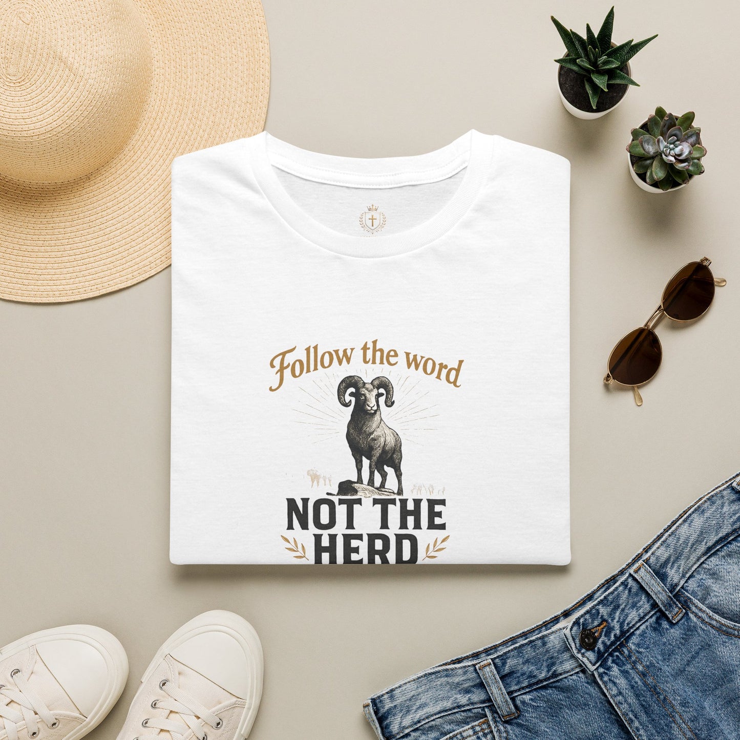 Unisex T-Shirt - 'Follow the Word / Not the Herd'  T-shirt
