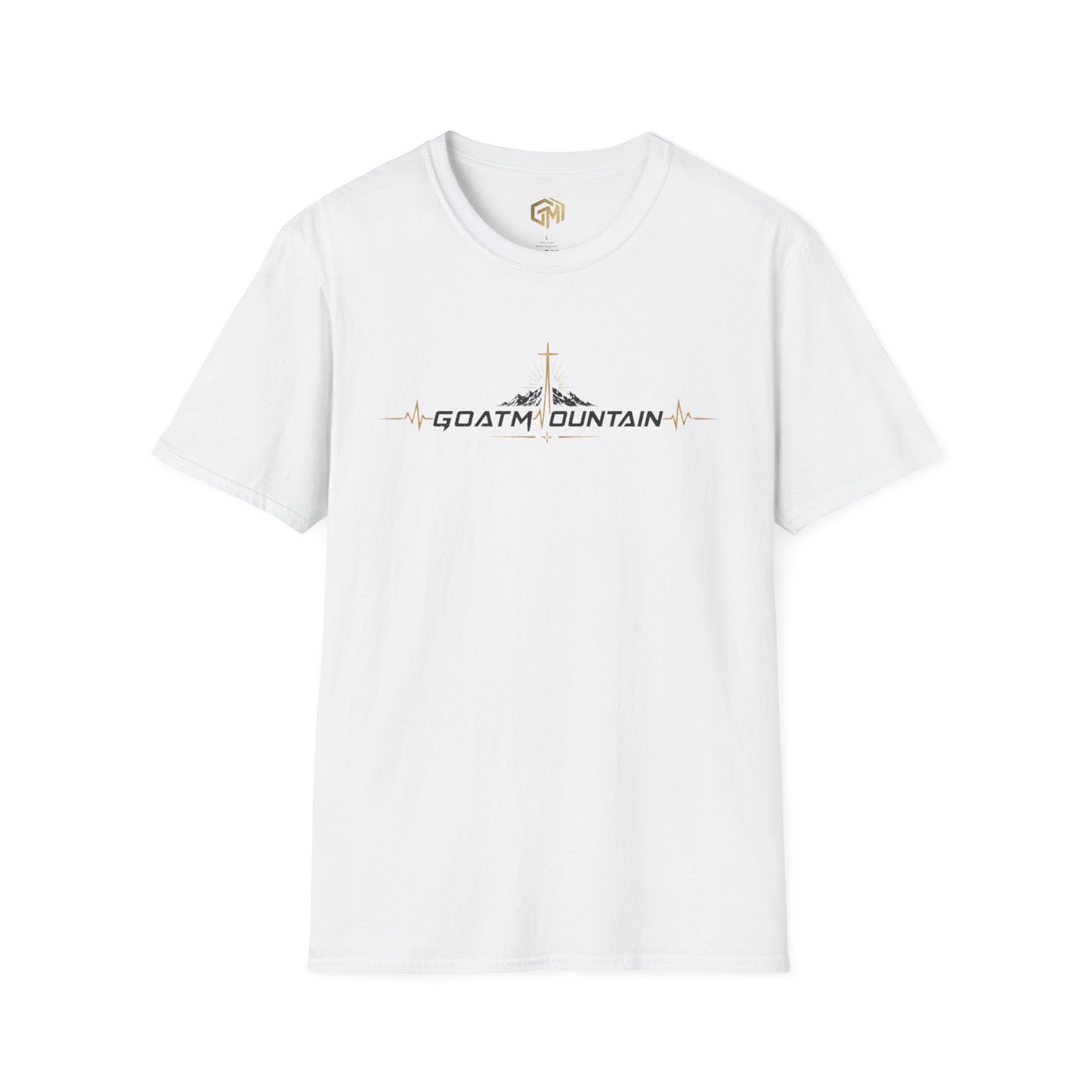 GoatMountain T‑Shirt — Heartbeat Cross | Romans 9:5