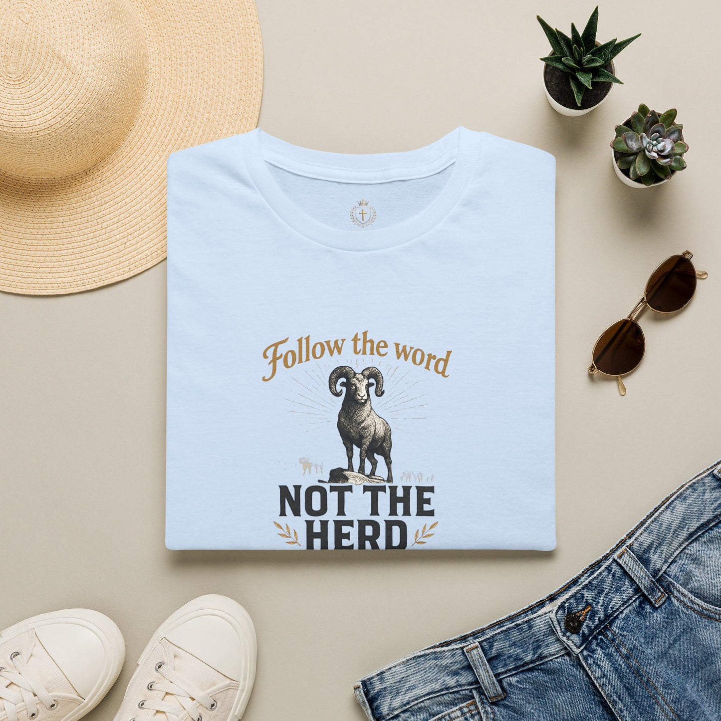 Unisex T-Shirt - 'Follow the Word / Not the Herd'  T-shirt