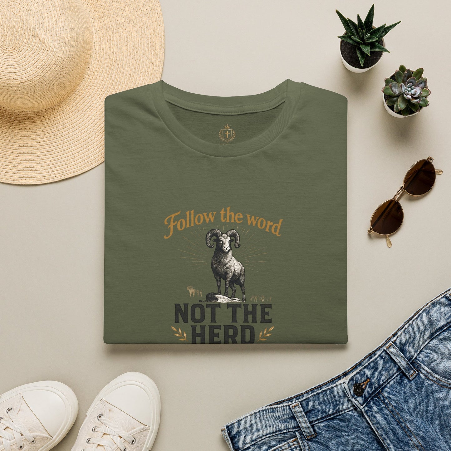 Unisex T-Shirt - 'Follow the Word / Not the Herd'  T-shirt
