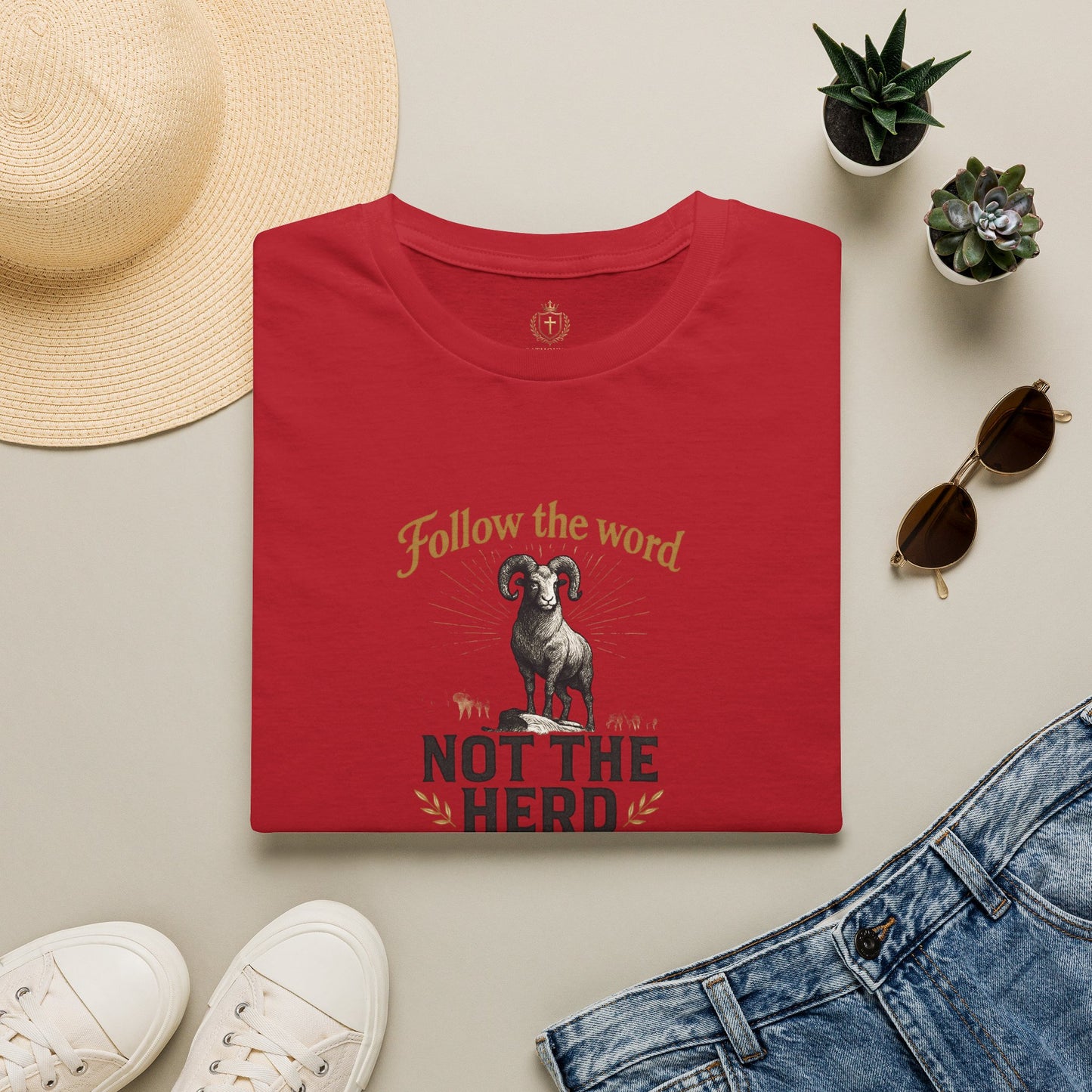 Unisex T-Shirt - 'Follow the Word / Not the Herd'  T-shirt